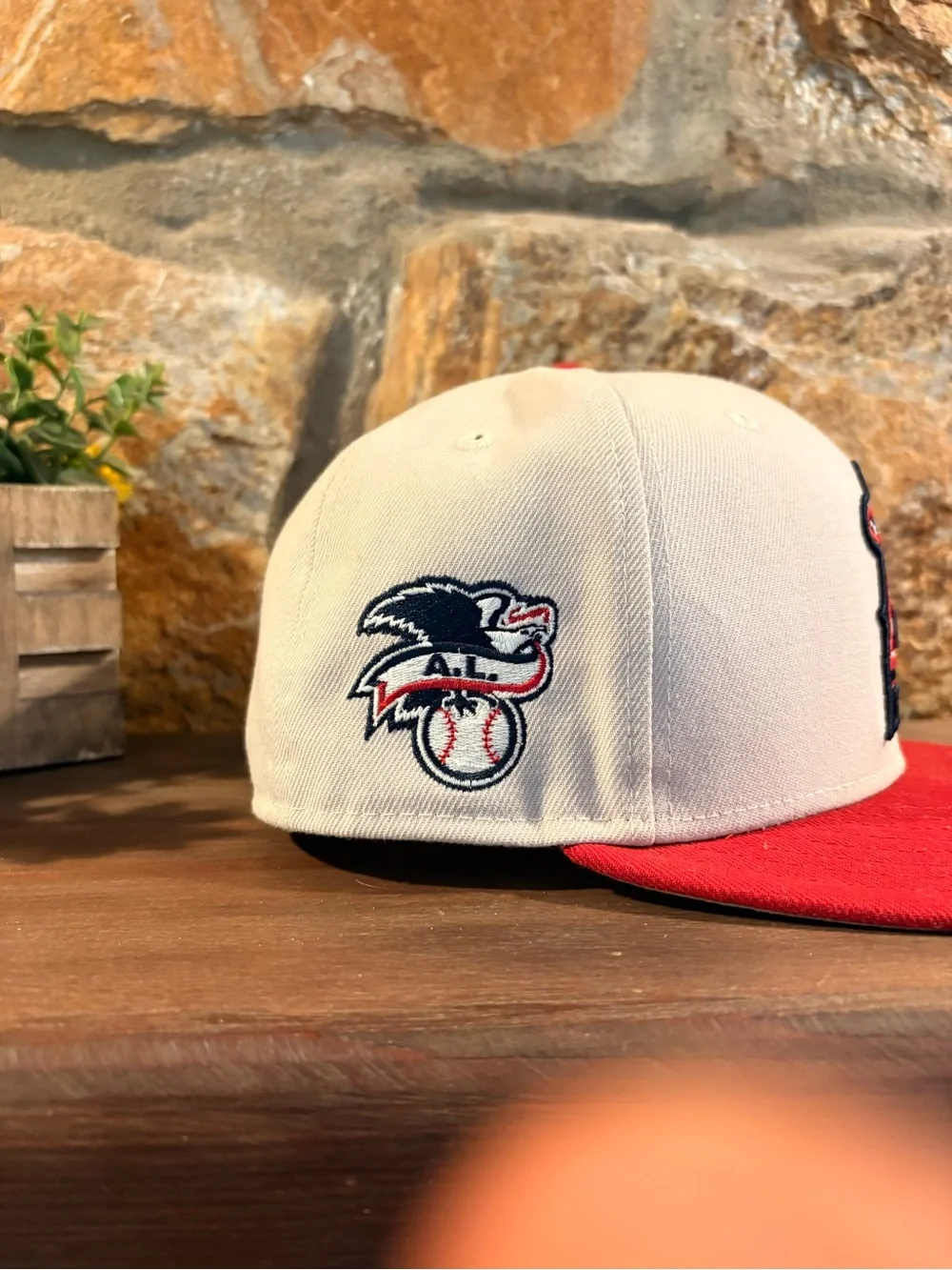 New Era Cream and Red Angels Fitted Cap
